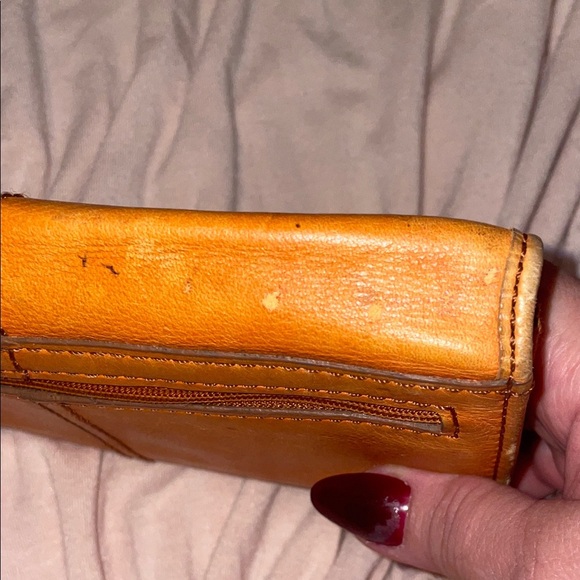 Fossil Tan Leather Wallet with Silver Accent-As Is - Picture 13 of 13